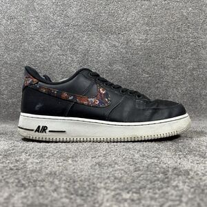 Nike Air Force 1 ‘07’ Low CZ7933-001 Men’s Size 13 Black Floral Athletic Shoes